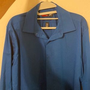 Rich blue button up